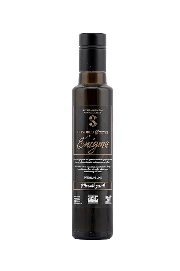 Flavored Gourmet Enigma Extra Virgin Olive Oil (Apples Walnuts Honey Lemon)