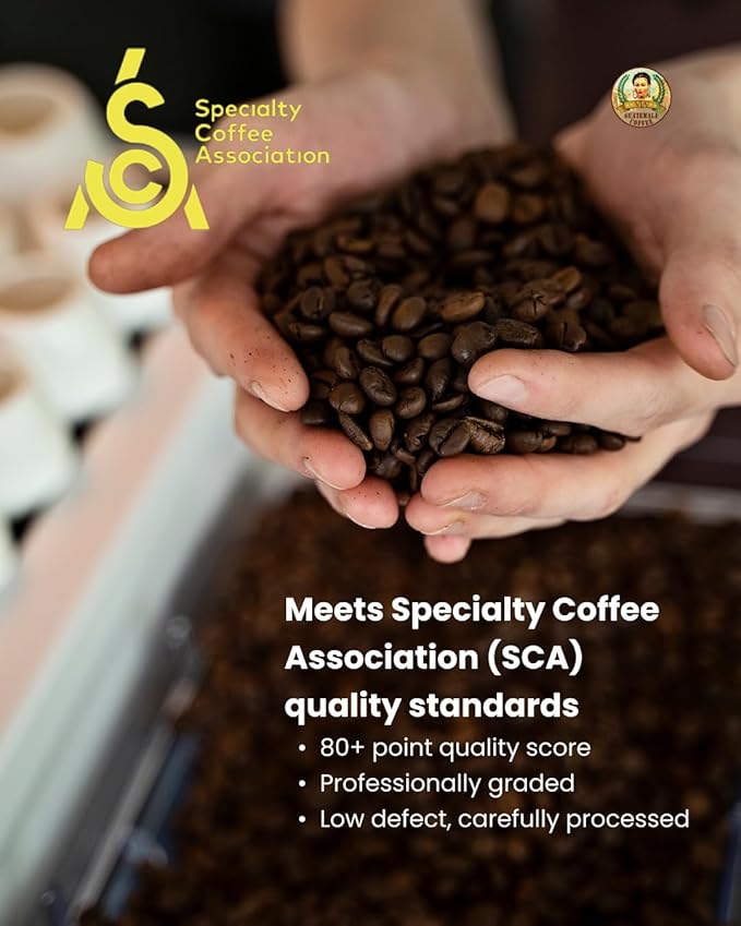 Via Guatemala Coffee – Guatemala Specialty Ground Coffee with Cardamom Medium Roast Single-Origin Arabica 16 oz