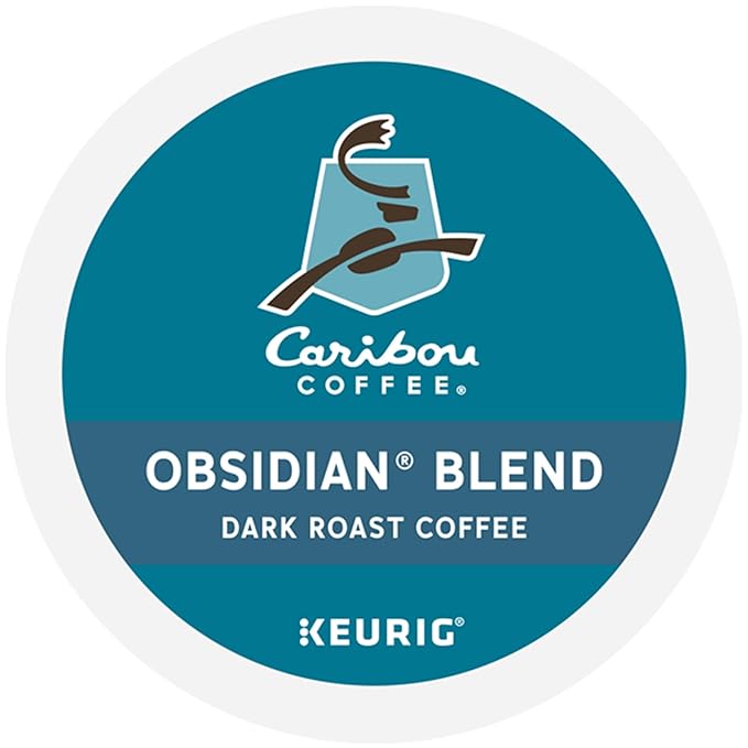 Caribou Coffee Obsidian Keurig Single-Serve K-Cup Pod Medium Roast Coffee 96 Count