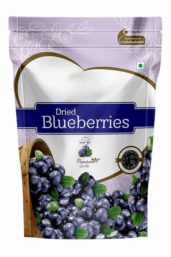 Generic Dried Blueberries No added Refined Sugar| Vitamin Rich Berries | Healthy Snacks Rich in Fibre Vitamins Healthy Snacks -150g