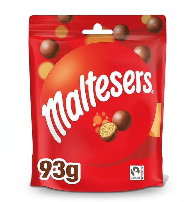 Maltesers Standard Chocolate Pouch 93g (Pack of 3)