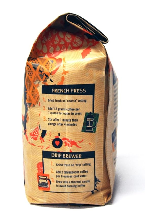 Mother Earth Coffee Organic Medium Roast Blend Whole Bean 32 oz.