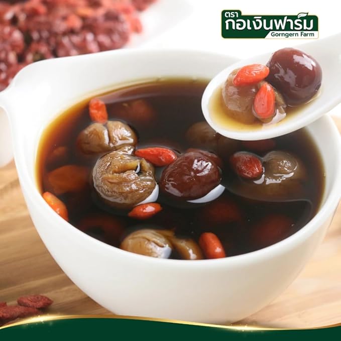 กอเงิน Premium Dried Red Dates - Whole Jujube Fruit Naturally Sweet and Chewy - Essential Ingredient for Traditional Soups Herbal Teas and Snacking (500g)