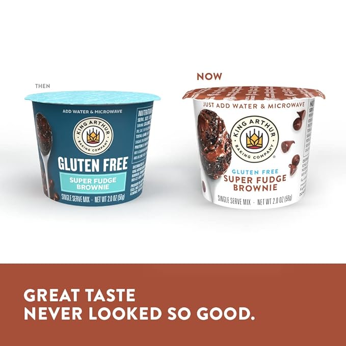 King Arthur Flour Gluten-Free Single Serve Super Fudge Brownie Mix 2 Oz 12 Count