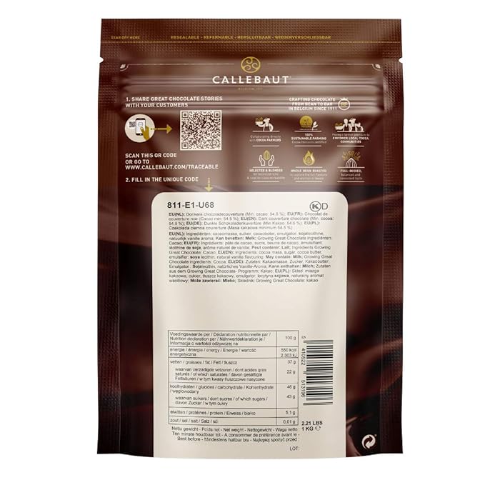 Chocolat noir 538% Callebaut