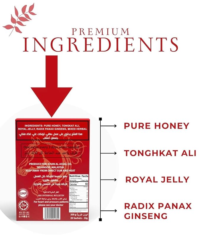 AR&ampR Organic Honey Large 20 Sachets