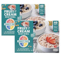 Fruit and Cream Instant Oatmeal Variety Pack 40 Packets 1.05 oz Each | Strawberries &amp Cream Bananas &amp Cream Peaches &amp Cream Blueberries &amp Cream. (2 Pack)