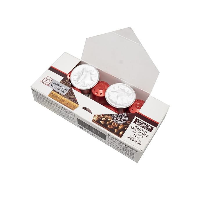 KIMBO - Barista Espresso Napoli Coffee capsules Intensity 10 / Medium-Dark Roast - Box of 100 Capsules Compatible With Nespresso Original