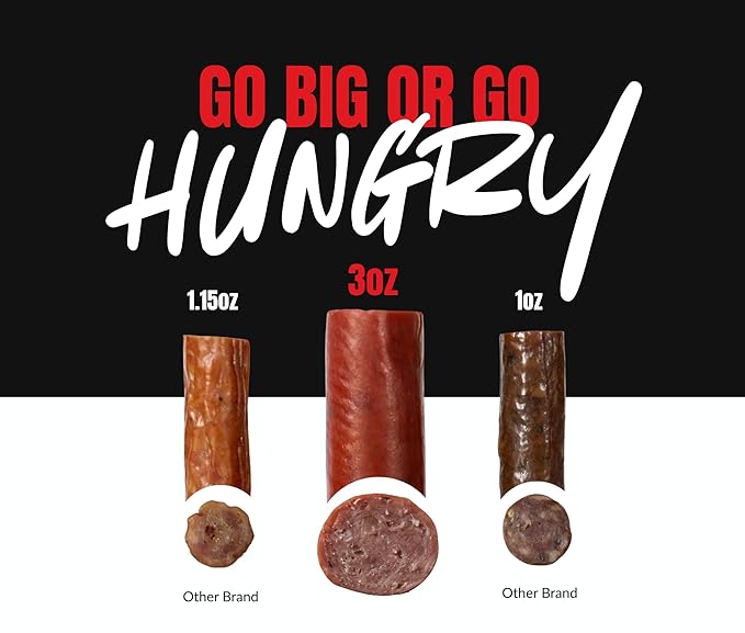 Primal Eats Pepperoni W/Mozzarella Beef Brisket Meat Sticks 3oz 10-Pack - 19g Lean Meat Protein Keto Paleo Carnivore Gluten Free low Sugar Beef Jerky Snack Stick