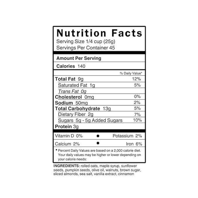 Hudson Henry Walnut Granola for Yogurt Snacking &amp Cereal | Gluten Free Granola with Nuts and Seeds | Protein Granola with Healthy Fats Non-GMO Small Batch Baked | 2.5 lb Bulk Bag