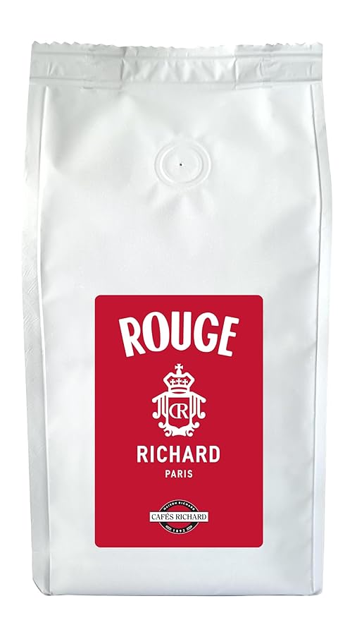 Rouge Richard Whole Bean Coffee 8.8 ounces per bag 1 bag of Rouge Richard These beans are for coffee and espresso Roasted in Paris