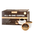 Mushroom Coffee K Cup – Focus &amp Gut-Health with 14-Mushrooms Vitamins L-Theanine and Alpha GPC Single Serve Pods - No Crash or Jitters 16 Count