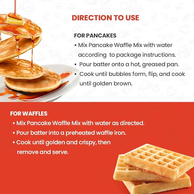 Eggylicious Pancake/Waffle Mix | Classic Breakfast Recipe | Loved by Kids &amp Adults | Just Add Water | Made with Premium Ingredients | No Preservatives or Colorants | Easy Store Jar 1.57 lbs