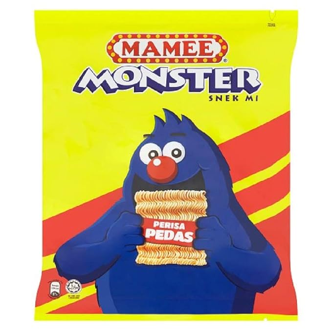 Mamee Monster Chicken &amp Spicy or BBQ Snack Noodles 25g