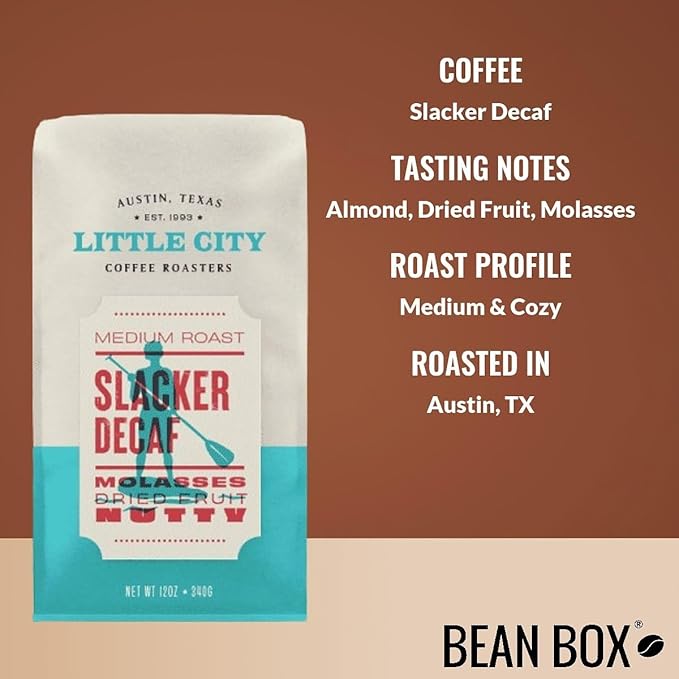 Slacker Decaf - Roasted by Little City Coffee Roasters - Freshly Ground Coffee - 5 Pound Bag