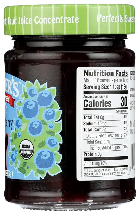 Crofters Food Ltd. Just Frt Sprd Og Wld Blub 10-Ounce (Pack of 6)