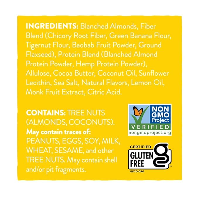 Human Food Bar | Lemon Bar Flavored Nutrition Bar (12 Count)