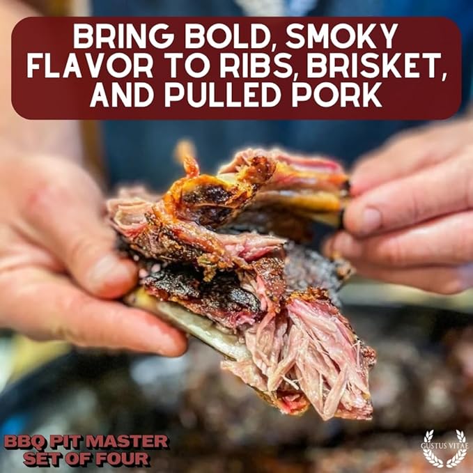 BBQ Pit Master Collection | 4 Gourmet Seasonings &amp Spice Rubs | All Natural Mon GMO | Hand Crafted in Small Batches | Made in USA | Sustainably Sourced Ultra Premium Spices | GLP-1 Friendly | Ma