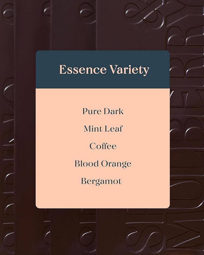 Spring &amp Mulberry Healthy Dark Chocolate Bars Sugar Free - Date Sweetened Chocolate Gift Box - Healthy Bars Gluten Free &amp Vegan - All Bar Holiday Chocolates Gift Set
