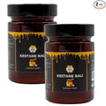 Natural Turkish Chestnut Honey 2-Pack (2 x 460g/16.23fl oz) - Pure Raw Kestane Bali Glass Jars Ships as a 2-Unit Pack