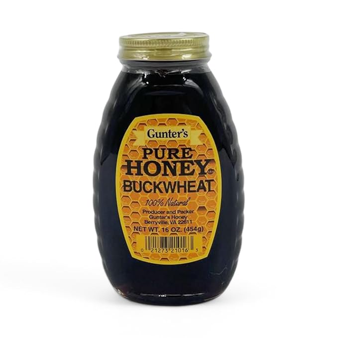 Gunter's Pure Buckwheat Honey 16 fl Oz (Pack of 4)
