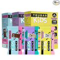 TRUBAR Kids Protein Bars Snack Pack Variety Box Plant Based Protein Gluten Free School-Friendly Snacks for Lunchboxes Tree Nut and Peanut Free Low Sugar Healthy On the Go Snack Bars 15 Count