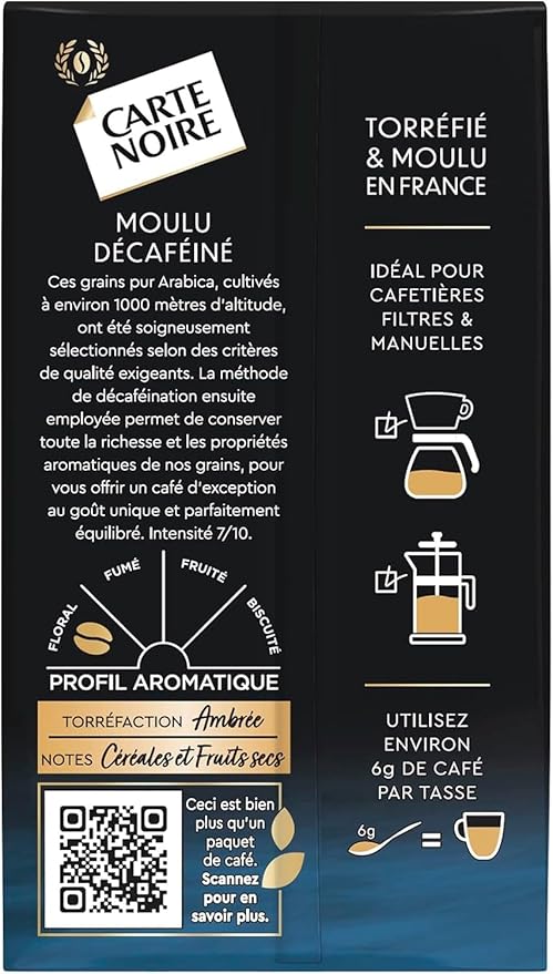 Carte Noire Infini decaf ground coffee 8.8-Ounce Packages (Pack of 2)