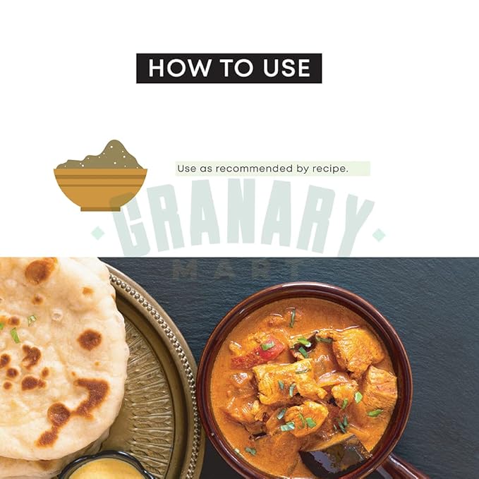 Natural Tandoori Grill Masala Mix by Granary Mart – Blend of Exotic &amp Gourmet Spices – Ideal for Seasoning Charred Vegetable Meat &amp Chicken – GMO Free - Affordable Bulk Rate – 33 lbs. Bulk Ba