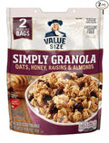 Simply Oats Honey Raisins &amp Almonds Granola 34.5 oz Bags Pack of 2