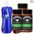 Premium Blend Seasoning – Three (3) 5.9 oz Bottles – All-Purpose Rub for Grilling Cooking &amp Roasting – No MSG Gluten-Free Non-GMO – Includes Wooden Spoon &amp Collapsible Bottle (Total 17.7 oz