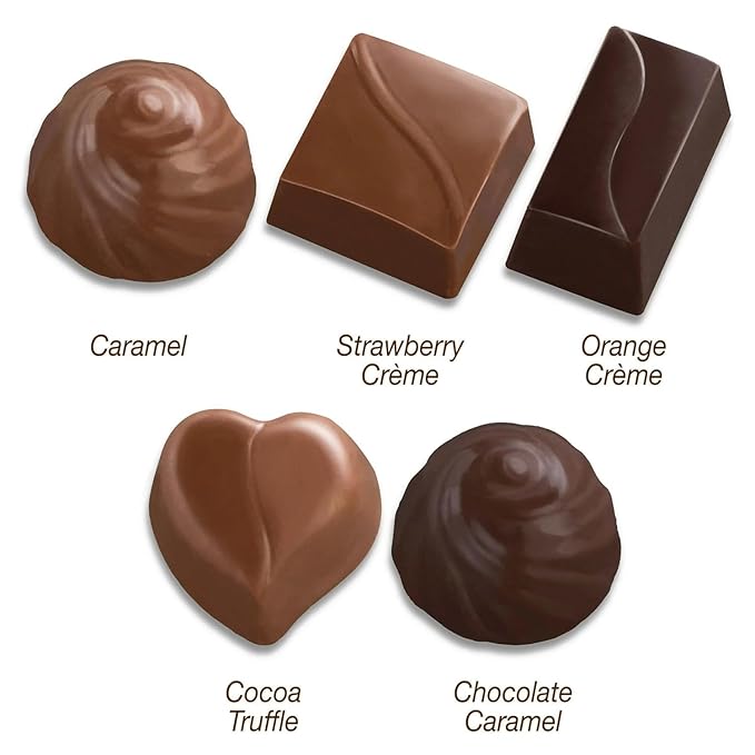 Elmer Chocolate Heart Shaped Box - 12 oz - 30 Pieces - Perfect for Valentine's Day and Giving to that Special Someone