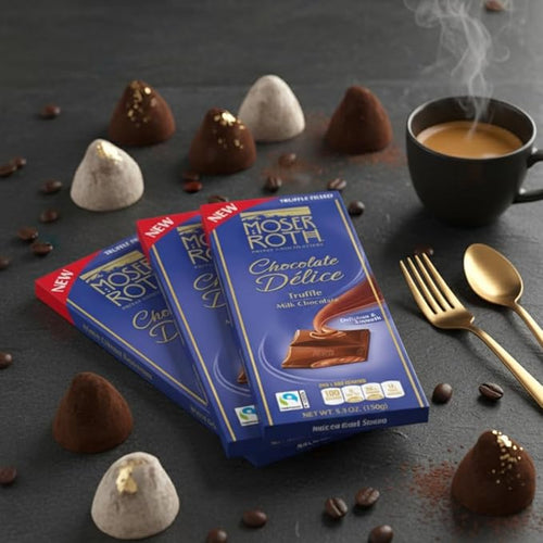 3 Chocolate Bars Each Has 5 Individually Wrapped Bars Dark Chocolate Bar combines rich dark chocolate (Truffle-3-Pack)
