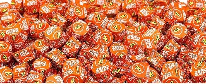 Zero Sugar Miniatures Chocolate Peanut Butter Cups - 2 lb Approx 105 Pieces Individually Wrapped Milk Chocolate Peanut Butter Candy - Sugar Free Chocolate Treats Holiday Favors &amp Party Desserts