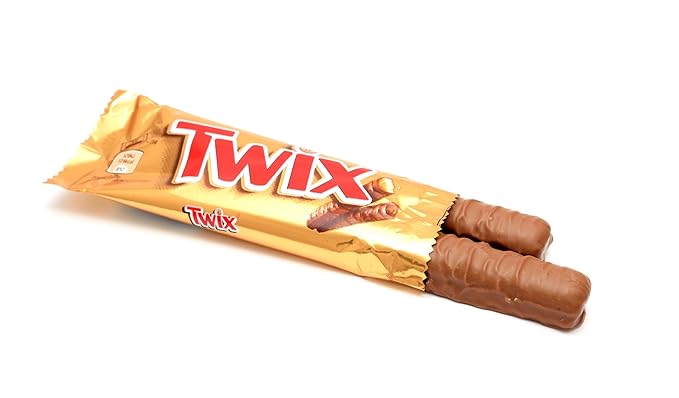 Twix Candy Bars Bulk: 50g Individually Wrapped Full-Size Caramel Cookie Bars - Satisfy Your Sweet Tooth with Twix! (Purpalia Packaging) (16 Pack)