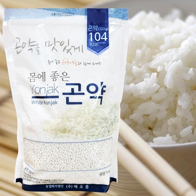 Minecook White Konjac Keto Rice Plant-Based Low Carb Perfect for Stir-FryPilaf &amp Pudding –21.16Oz 2Pack