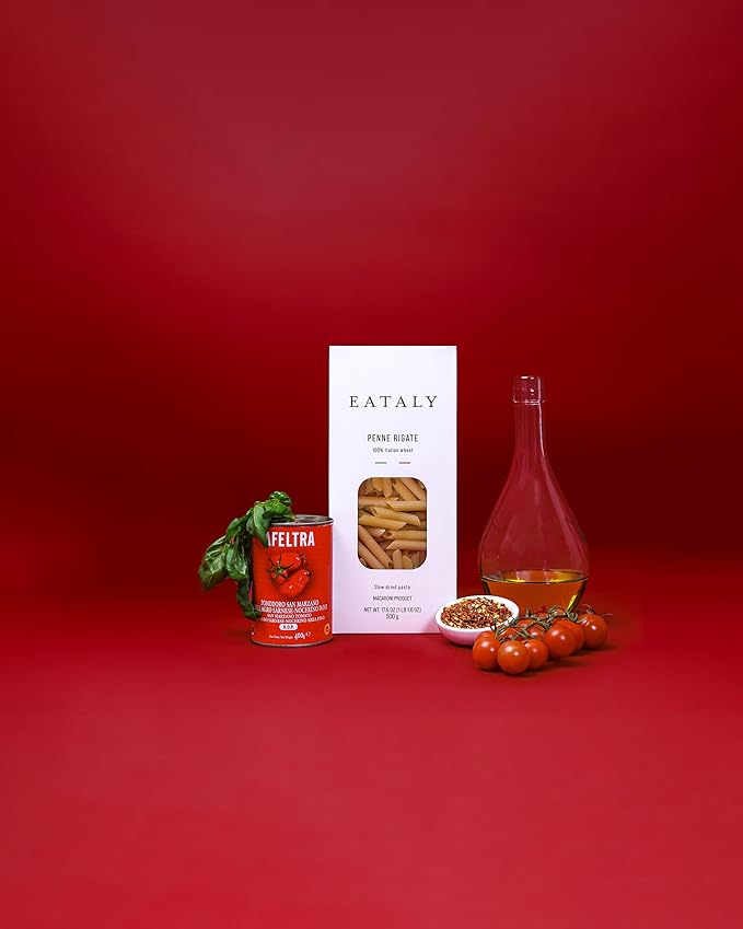 Eataly Pasta Night Trio Pasta Bundle Pack- Bucatini Rigatoni &amp Penne Rigate 3-500g (17 oz.) Boxes- 1 Each