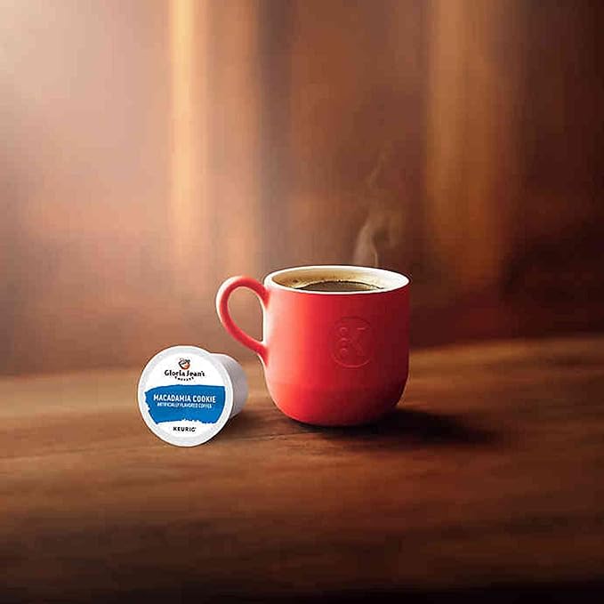 Gloria Jean's Macadamia Cookie Keurig Single-Serve K-Cup Pods Medium Roast Coffee 96 Count