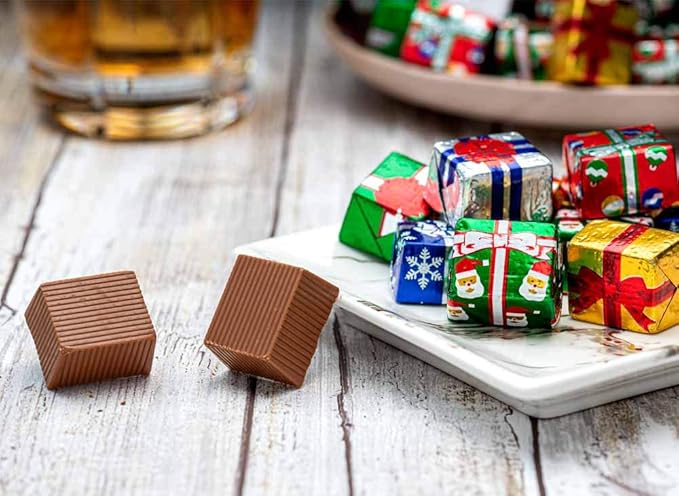 Madelaine Milk Chocolate Christmas Presents – Individually Wrapped Holiday Chocolates for Kids – Christmas Candy Stocking Stuffers &amp Holiday Gift Basket Treats – 12 oz Bag (Approx. 36 Pieces)