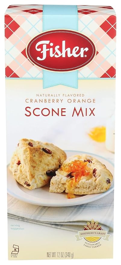 Fisher Bakery Favorites Variety Pack – Original &amp Cranberry Orange Scone Mix with Raspberry Jam – (1 Ea.)(Variety Pack)