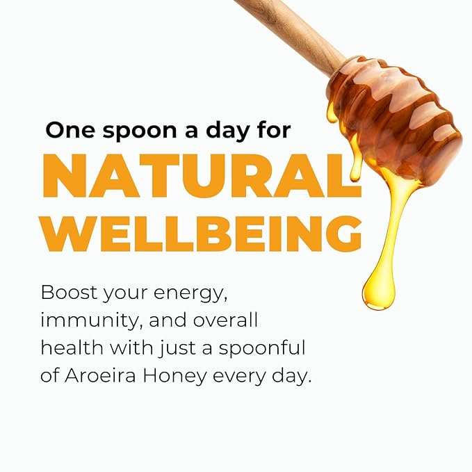 K&ampA HONEY Aroeira Blossom Organic Honey | USDA Certified Organic | Raw Premium Honey | Superfood with Unique Natural Antioxidants | Natural Sugar Alternative | 8.47 oz