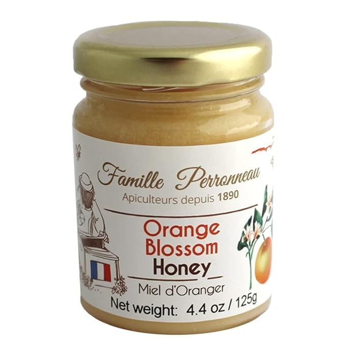 La Famille Perronneau French Orange Blossom Honey (Miel d'Oranger) 4.4 oz Imported