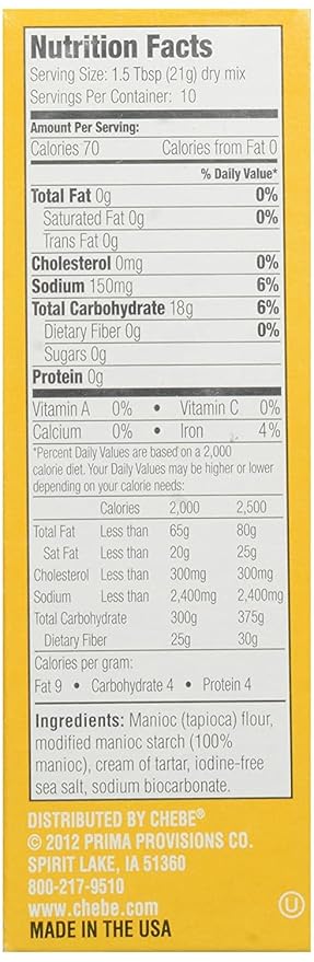 Chebe Bread All-Purpose Mix Gluten Free 7.5-Ounce Bags (Pack of 8)