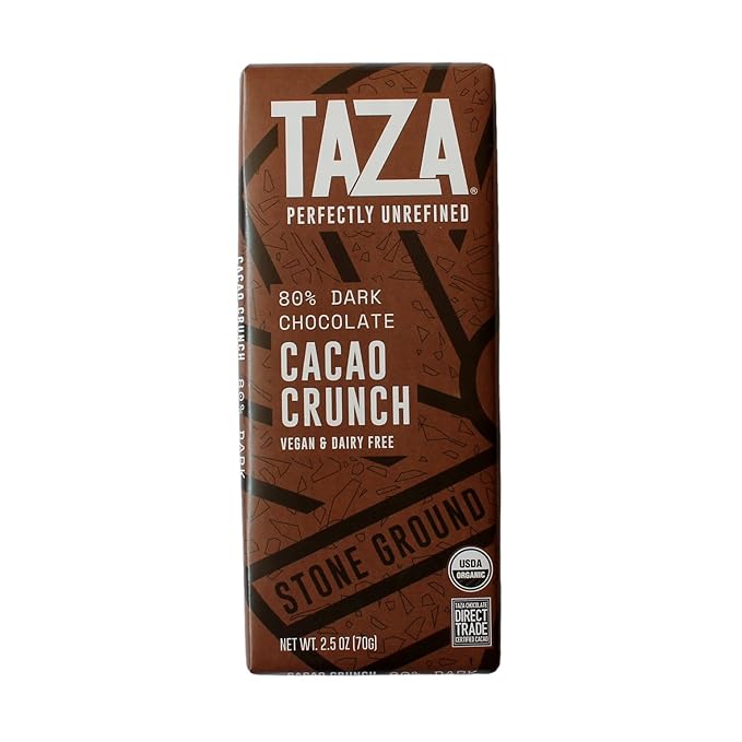 Taza Chocolate Organic Seriously Good Dark Chocolate Bar Variety Pack Bundle 2.5 oz (4 count) Vegan