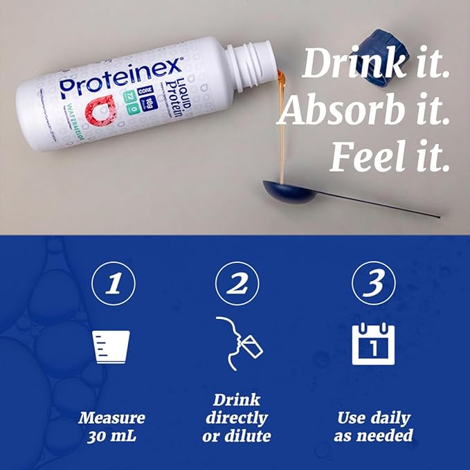 Proteinex Medical Grade Liquid Hydrolyzed Protein Max Strength - Supports Wound Healing and Doctor Recommended- No Carbs Zero Sugars &amp Ready to Drink Liquid Protein (Natural Pina Colada 30 Fl Oz