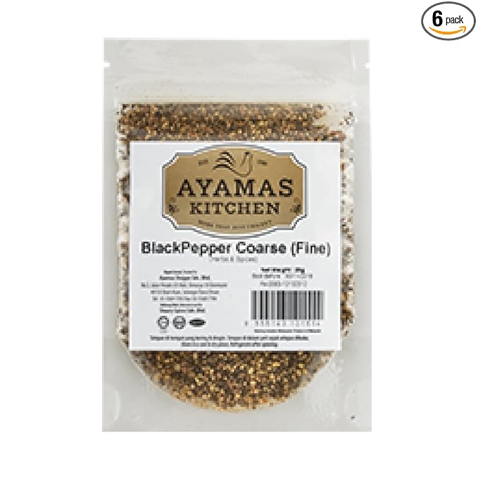 Ayamas Kitchen HerbsSpicePowder 20g (Black Pepper Coarse 6 Pack)