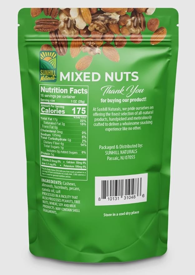 Sunhill Naturals Crystalized Ginger Slices &amp Deluxe Mixed Nuts