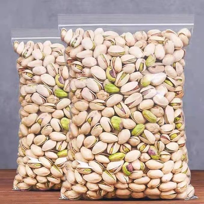 Delicious Nuts and Pistachios 100g/Bag Salt Baked Flavored Large Particle Pistachios High Nutrition Dried Fruits Nut Snacks High Protein Home Health Snacks (5 Bags)