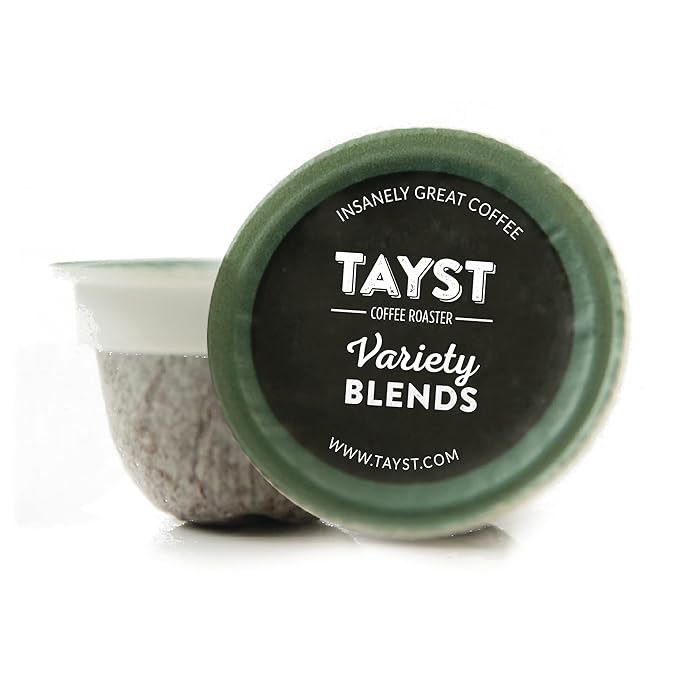 Tayst Coffee Pods Variety Pack Assortment K Cups Compatible with Keurig Coffee Maker Sustainable Single Serve Pack of 100