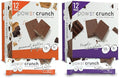 Bundle of Power Crunch Protein Wafer Bars High Protein Snacks with Delicious Taste Peanut Butter Fudge 1.4 Ounce (12 Count) + Triple Chocolate 1.4 Ounce (12 Count)