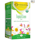 Davidson's Organics Tropical Green 25-count Tea Bags Pack of 6